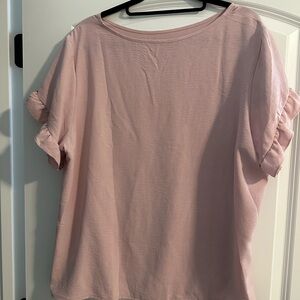 SHEIN Blush Pink Short Sleeve Top